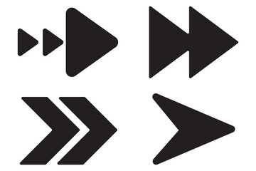 Set of arrows vector, icon, silhouette. Arrow icon collection. Arrows vector set. Mega set of arrow vector. Modern simple arrows. Vector illustration	
