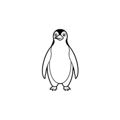 penguin vector silhouette