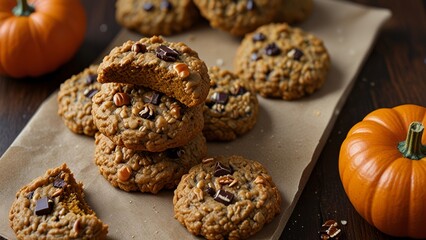 Pumpkin Chocolate Chip Cookies