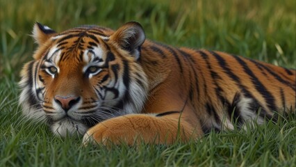 Obraz premium Resting Bengal Tiger