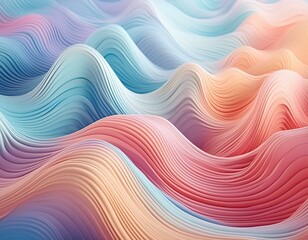 Abstract soft pastel gradient waves with a dreamy atmospheric feel, perfect for backgrounds or artistic projects. 