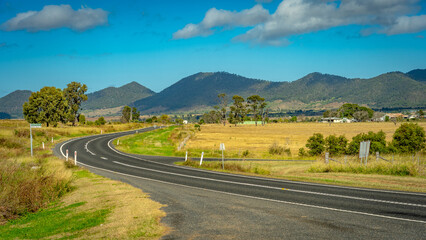 Rural road near Coalstoun Lakes National Park, Queensland, Australia