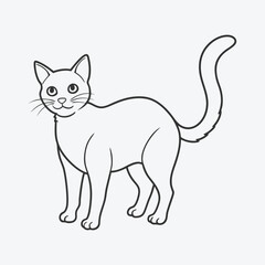 Exquisite Cat Line Art Vector, Elegant and Minimalist Designs for All Your Creative Needs
