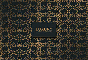 luxury dark seamless pattern background