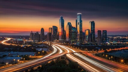 Houston Skyline at Dusk