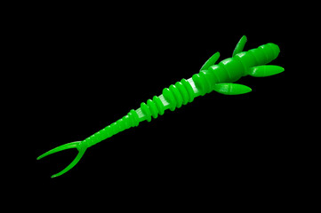 Colorful silicone fishing baits with plummets
