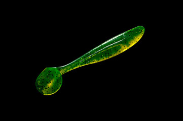 Colorful silicone fishing baits with plummets