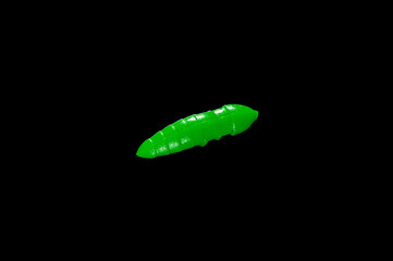 Colorful silicone fishing baits with plummets