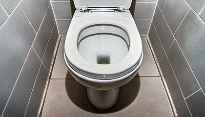 New ceramic toilet bowl in modern bathroom 