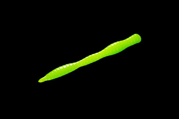 Colorful silicone fishing baits with plummets