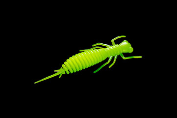 Colorful silicone fishing baits with plummets