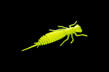 Colorful silicone fishing baits with plummets