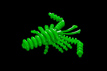 Colorful silicone fishing baits with plummets