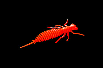 Colorful silicone fishing baits with plummets