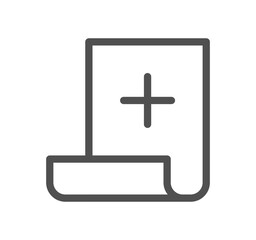 Health icon outline and linear vector.	
