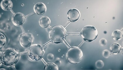 Molecular bonds and chemical structures in science, microscopic view of toxic agents in medical research