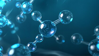 Molecular research in futuristic biotechnology, microscopic study of cosmetic and skincare molecules