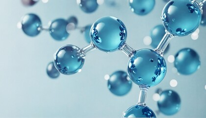 Molecular research in futuristic biotechnology, microscopic study of cosmetic and skincare molecules