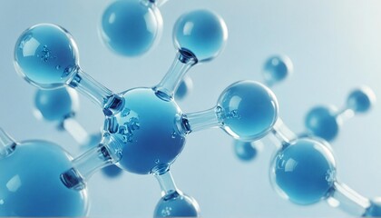 Molecular bonds and chemical structures in science, microscopic view of toxic agents in medical research