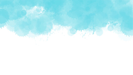 Abstract blue watercolor background.Hand painted watercolor. vector