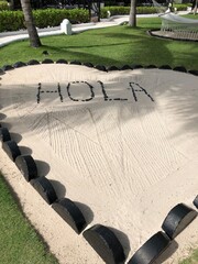 Sand field with Hola on it © Soyeon