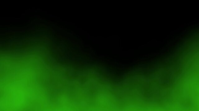 Green smoke animation effect background
