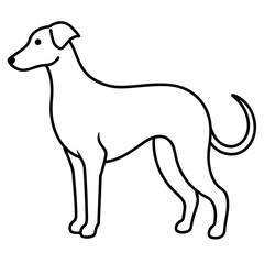 A dog vector art illustration