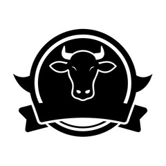 Meat restaurant logo vector art illustration