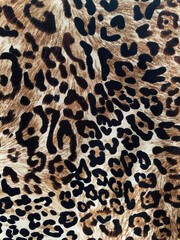 Textile and fashion fabric, Vintage style texture, Leopard skin pattern abstract style, Animal skin background, Leopard designed textile print pattern, Abstract scarf leopard texture design