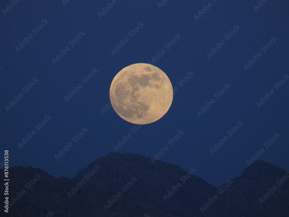 Wall mural full moon in the sky