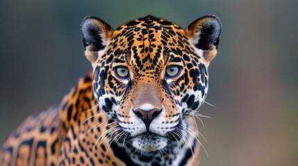 Obraz premium A jaguar, Panthera onca, in the Pantanal of Brazil