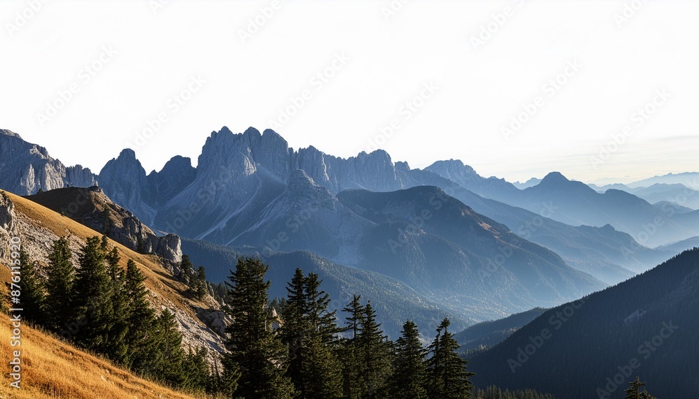 Wall mural png mountain landscapes silhouette landscape outdoors