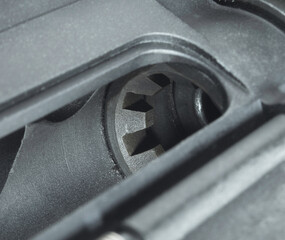 Showing clear with an empty assault rifle chamber