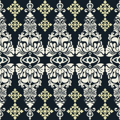 Classic Damask Seamless Pattern - Vector Illustration for Elegant Textile Design 
