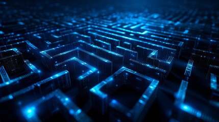 Obraz premium Digital Maze