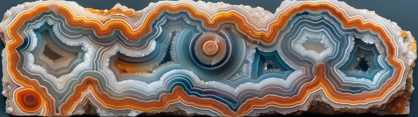 Coloured layers and patterns in rock, creating a wavy pattern.
Concept: natural textures, geology