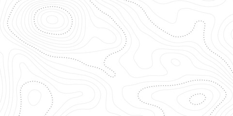 Wave topographic contour map, topographic wavy map line background. Abstract geographic wave grid line map. Geographic mountain relief background. Vector illustration.