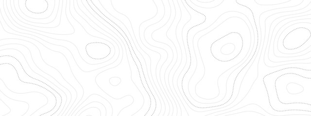 Topographic wave and curve line contour map background. Abstract wavy topographic map and curved lines background. Abstract geographic wave grid line map. Vector illustration.