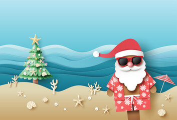 Christmas in July: Tropical Santa on the Beach