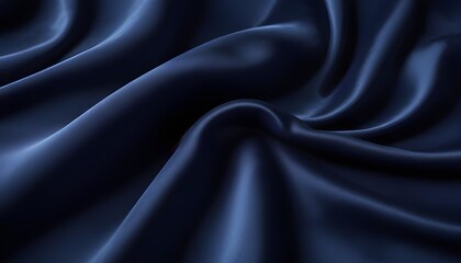 Obraz premium Navy blue walvet fabric abstract wavy background