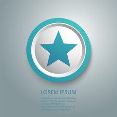 Star icon. Vector illustration