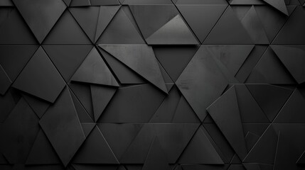Obraz premium Abstract Geometric Black Triangle Pattern