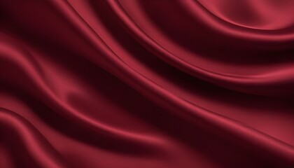 Obraz premium Dark red walvet fabric abstract wavy background
