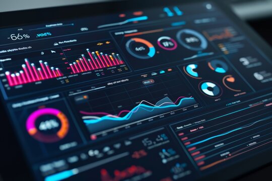 Digital Dashboard Displaying Athlete's Blood Test Results and Fitness Metrics for Health Monitoring