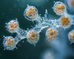 Intricate Macro View of Echinococcus granulosus Egg: Revealing Its Thick Shell and Onchosphere Detail