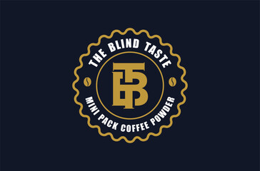blind taste coffee product logo design