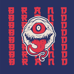 one-eyed monster illustration