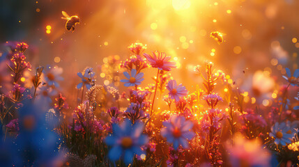 flowers in the gardens