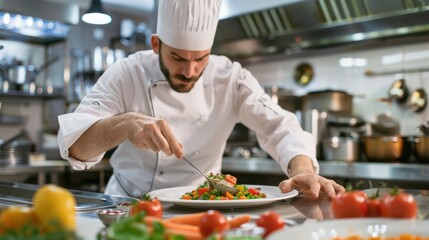 A diverse group of friends enjoying a cooking session together in a modern kitchen, bonding over food. AIG62