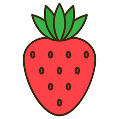 strawberry fruit illustration